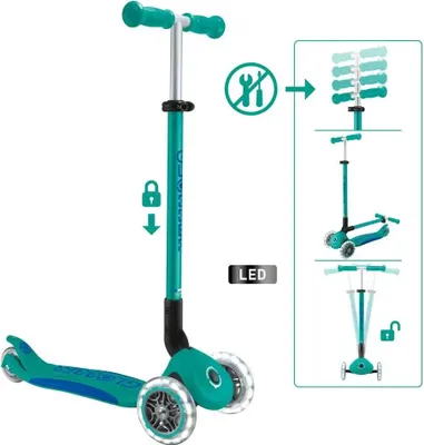 Obrázek produktu pro Globber Primo Foldable Plus Lights tuerkis/dunkelblau