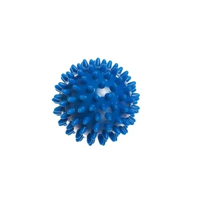 Zdjęcie produktu dla DrFit Twarda piłka do masażu rehabilitacyjnego z wypustkami sensorycznymi ø 7 cm niebieska