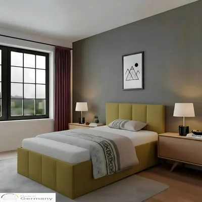 Produktbild von Polsterbett Dalas Avocado 120 x 200 x 40 cm Stauraum Ohne Matratze und Lattenrost, KI-generiertes Bild