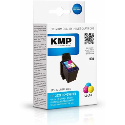 Produktbild von KMP H30 Tintenpatrone color kompatibel mit HP C 9352 AE