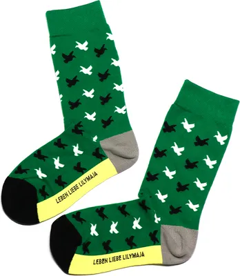 Produktbild von MEGAGROUP 1 Paar Casual Socken Stricksocken Baumwolle Gr. 35-39 grün