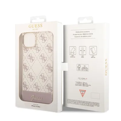 Produktbild von Guess Guhcp14Mhg4Mhp Iphone 14 Plus 6,7"" Różowy/Pink Hardcase 4G Pattern Script