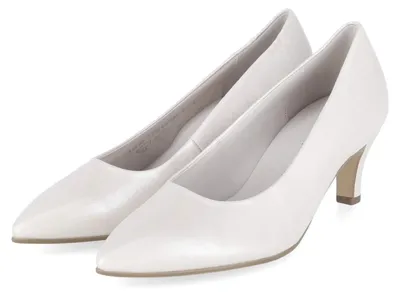 Image de Escarpins Gabor, couleur blanche, en cuir lisse, taille 44