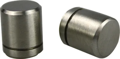 Produktbild von Möbelknopf Schubladenknopf Knopf Knauf echt massiv Edelstahl gebürstet ø13mm