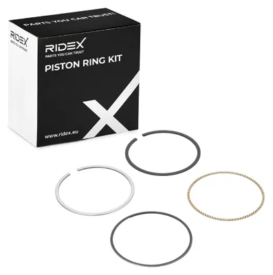 Produktbild von RIDEX 444P0028 Kolbenringsatz Kolbenringe für OPEL Corsa D Schrägheck (S07) Astra J Sports Tourer (P10) Corsa C Schrägheck (X01) Meriva A (X03)