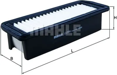 Produktbild von Luftfilter MAHLE LX 3154 für SUZUKI Celerio (LF) Filtereinsatz