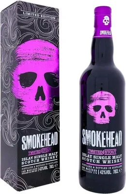 Produktbild von Smokehead Twisted Stout + Box 700ml 43% Vol.