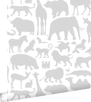 Obrázok produktu pre ESTAhome tapeta zvieratá šedá 53 cm x 10,05 m