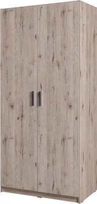 Produktbild von Kleiderschrank 2-türig, 92cm breit, Eiche, SELAWIK-166