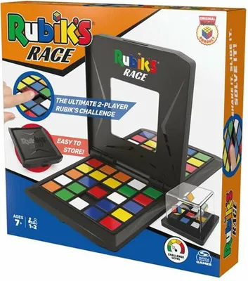 Produktbild von Rubik’s Race Classic, rasantes strategisches Brettspiel, perfekt geeignet für zwei Spieler, Brettspiel, Strategie, 7 Jahr(e), 10 min