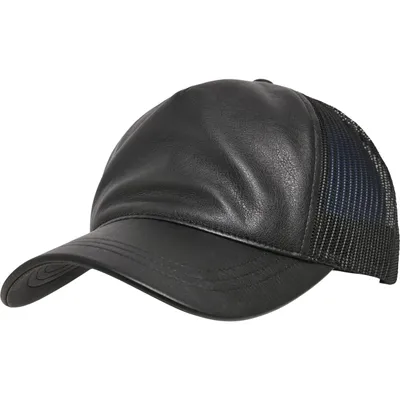 Obrázek produktu pro Urban Classics Leather Trucker black/black - UNI