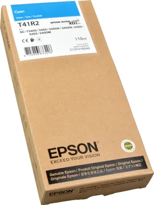 Produktbild von Epson Singlepack UltraChrome XD2 T41R240 Cyan 110ml, Cyan, 110 ml, 1 Stück(e)