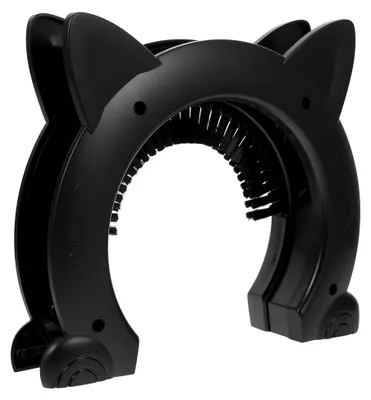 Produktbild von Katzenklappe und Haustiertür aus robustem ABS mit Bürstendesign für den Innenbereich für kleine Hunde und Katzen