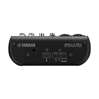 Obrázok produktu pre Yamaha AG06MK2, 6 kanály/kanálov, 4,5 W, Čierna