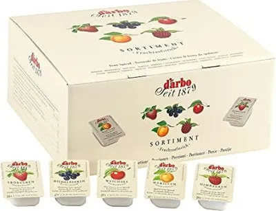 Produktbild von APRIKOSEN-MARILLEN-KONFITÜRE Extra naturrein 60x 28g Miniglas von DARBO