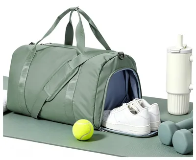 Image de Sac de sport étanche pour femmes - Sac de week-end avec compartiment à chaussures