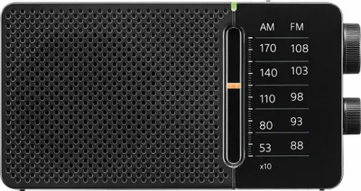 Produktbild von Sangean SR-36, Tragbar, AM, FM, 8 Ohm, 6,35 mm (0.25"), Schwarz, Alkali