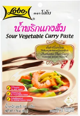 Produktbild von Lobo Thai Curry Paste für Saures Gemüse 50g