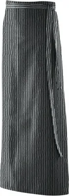 Zdjęcie produktu dla Exner 117 | Fartuch XXL 130 x 100 cm - Kolory można prać w temperaturze do 60 °C - Kolor: Czarny Pinstripe - Rozmiar: 130 x 100 cm