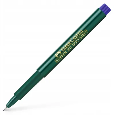 Productafbeelding van Faber-Castell 151151 Fijne pen FINEPEN 1511 - 0,4 mm, blauw (archiefkwaliteit)