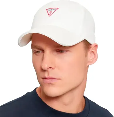 Produktbild von Weiße Herren-Schirmmütze mit Logo und verstellbarem Riemen