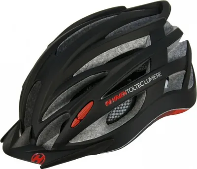 Obrázek produktu pro Cyklistická přilba HAVEN - TOLTEC LUMIERE - černá/červená (53-57 cm)
