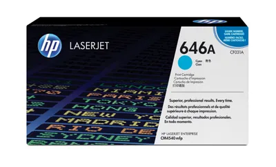 Produktbild von HP 646A - Cyan - original - LaserJet - Tonerpatrone (CF031A)