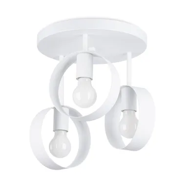 Immagine prodotto di Lampada da soffitto TITRAN 3 bianco 3xE27 15W acciaio 34.5x30x30cm Sollux Lighting