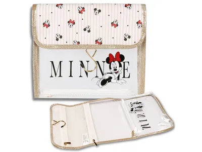 Obrázek produktu pro Kosmetická taška Disney Minnie Mouse Transparentní, skládací 26x24cm