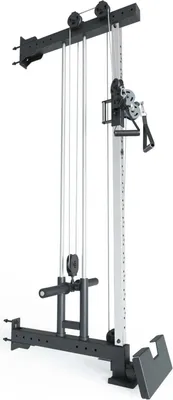 Produktbild von ATLETICA R8-Kabelzug | Plate Loaded | 221 cm hoch | 52 kg schwer | Bis 450 kg belastbar | 34fach höhenverstellbar