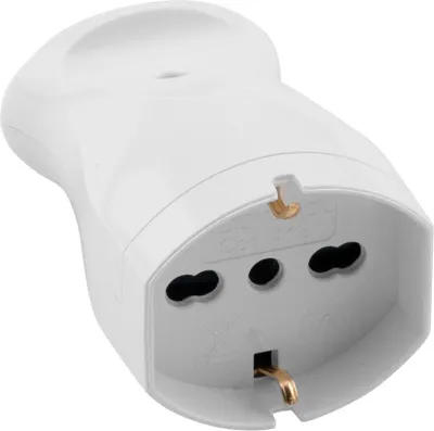 Zdjęcie produktu dla POLYPOOL PP0418, Typ L, 1 moduł(y), 2P+T, Biały, 250 V, 16 A
