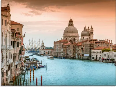 Produktbild von ARTland Glasbild Venedig Canal Grande I Größe: 60x45 cm