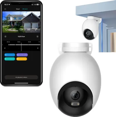 Zdjęcie produktu dla IMILAB EC6 IP Camera 3K, Kamera bezpieczeństwa IP, Zewnętrzna, Przewodowa, Amazon Alexa & Google Assistant, Sufit / ściana / słup, Biały