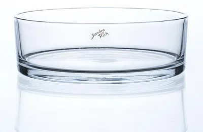 Zdjęcie produktu dla Sandra Rich Automatic, Wazon o okrągłym kształcie, Szkło, Przezroczysty, Połysk, Stół, Wewnętrzna