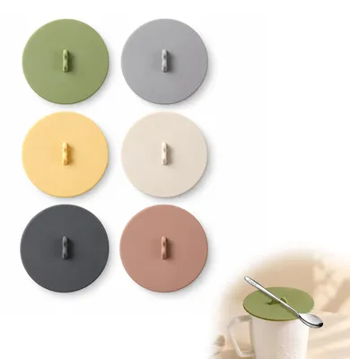 Silikon-Deckel für Gläser, 6 Stück, 9,8 cm Durchmesser