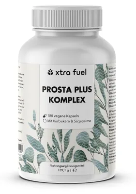 Produktbild von Prostata Kapseln - Prosta Plus Komplex - Effektive Formel mit Kürbiskern & Sägepalme – 1x Dose (180x Prostata Kapseln)