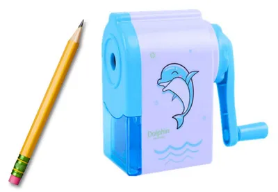 Zdjęcie produktu dla Strugaczka Temperówka Na Korbkę Delfin Niebieska