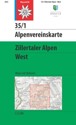 Obrázek produktu pro Zillertálské Alpy – západ 1:25 000