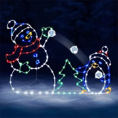 Produktbild von Welikera LED-Lichterkette, LED Schneemann Weihnachtsbeleuchtung Außen Weihnachtsdeko außen, Figuren Schneemann Deko Weihnachtsdekoration Gartendekoration