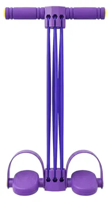 Produktbild von Pedal-Widerstandsband mit Griff, 6-Rohr-Pedal-Fußgelenktrainer, Multifunktions-Dehnungstraining für Bauch, Taille, Arme und Beine