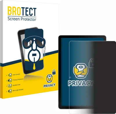 Produktbild von BROTECT Sichtschutzfolie für Samsung Galaxy Tab S10 Lite 5G (Hochformat) Anti-Spy Privacy Sichtschutz Blickschutz Folie Blaulicht-Schutz
