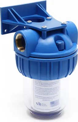 Produktbild von Naturewater NW-BR5B 1 Stufen Wasserfilter, 5 µ Filterfeinheit, 32,89 mm (1") Filtereinsatz, Ø60 mm PP Kartusche, Filter Wandhalterung, Filterschlüssel, Sedimentfilter