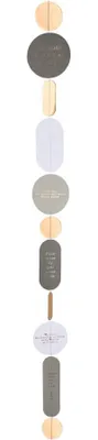 Produktbild von Räder Design Poesiekette, Glücksbringer aus Papier mit Heißsiegelung, 100 cm Länge
