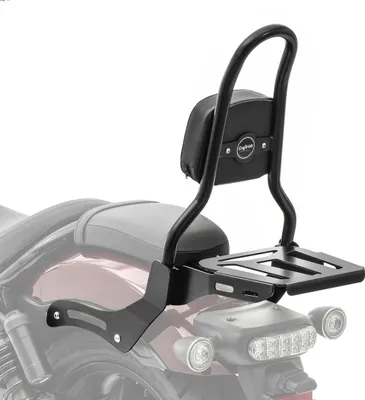 Image de Sissy Bar + porte-bagages pour Honda Rebel 1100 21-25 noir Casual M