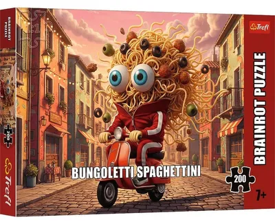 Image de Puzzle 200 pièces BrainRots Bungoletti Spaghettini TREFL
