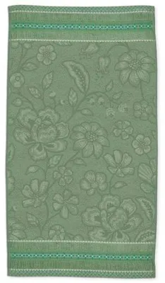 Produktbild von Pip Studio Handtuch Jasmin Jacquard Green (55x100cm)