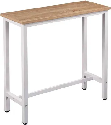 Productafbeelding van Binnen- en buitenbar, 100x40x100 cm, licht eikenhout, wit