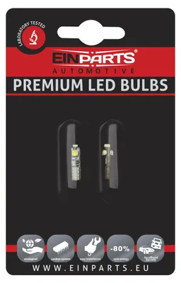 Obrázek produktu pro Einparts LED žárovky pro potkávací světla Epl271 T5 3SMD 3528 do auta, 2 ks