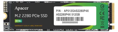 Produktbild von Apacer AP512GAS2280P4X-1, 512 GB, M.2, 2100 MB/s