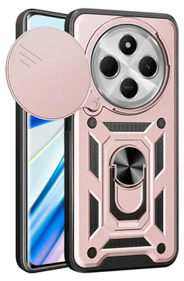 Zdjęcie produktu dla Techsuit CamShield Etui do Xiaomi Redmi 14C / Poco C75 – różowe złoto